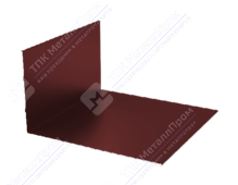 Планка примыкания верхняя 145 250 0,4 2м стандарт ПЭ в пленке RAL3009 красный оксид К-501