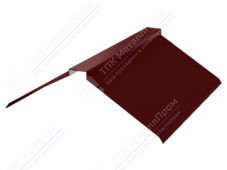 Планка конька плоского 150 150 0,4 2м стандарт ПЭ RAL3009 красный оксид К-512