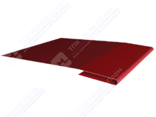 Планка начальная 10 20 10 0,45 3м стандарт ПЭ RAL3003 рубин К-719