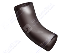 Колено трубы GrandLine 100 сливное металл RAL8017 шоколад