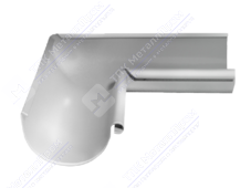 Угол желоба GrandLine 125 внутренний металл RAL9003 сигнально-белый