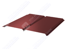 Сайдинг брус 330/355 0,45 ПЭ RAL3011 коричнево-красный