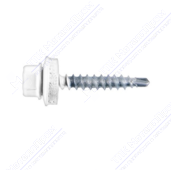 Саморез 4,8 70 KPcZP с прокладкой RAL9003 сигнально-белый