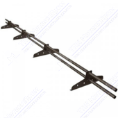 Снегозадержатель BORGE New Line труба D25 4 опоры 3м для м/ч, профн трубчатый RAL8017 шоколад