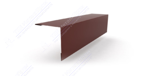 Планка угла наружный 50 50 0,5 3м стандарт Стальной бархат RAL8017 шоколад К-505