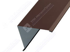 Планка угла наружный 50 50 0,45 3м стандарт матовый ПЭ RAL8017 шоколад К-505