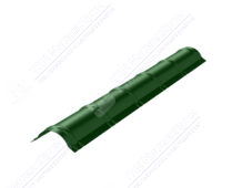 Конек металлочерепичный 0,45 2м стандарт ПЭ RAL6005 зеленый мох К-513