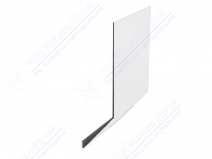 Планка карнизная 100 65 0,45 2м стандарт ПЭ RAL9002 серо-белый К-509