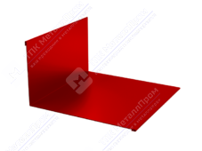 Планка примыкания верхняя 145 250 0,45 2м стандарт ПЭ RAL3020 красный насыщенный К-501