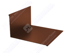 Планка примыкания верхняя 145 250 0,45 2м стандарт ПЭ RAL8004 коричневая медь К-501