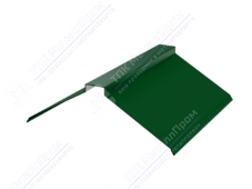 Планка конька плоского 190 190 0,45 3м стандарт ПЭ RAL6005 зеленый мох К-512