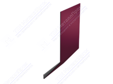 Планка карнизная 100 65 0,4 2м стандарт ПЭ RAL3005 красное вино К-509