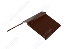 Планка конька плоского 150 150 0,4 2м стандарт ПЭ RAL8017 шоколад К-512