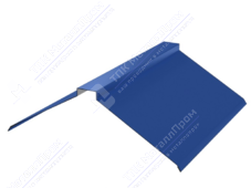 Планка конька плоского 190 190 0,4 2м стандарт ПЭ в пленке RAL5005 сигнально-синий К-512