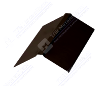 Планка конька плоского простого 150 150 0,5 2м стандарт Стальной бархат RAL8017 шоколад К-511